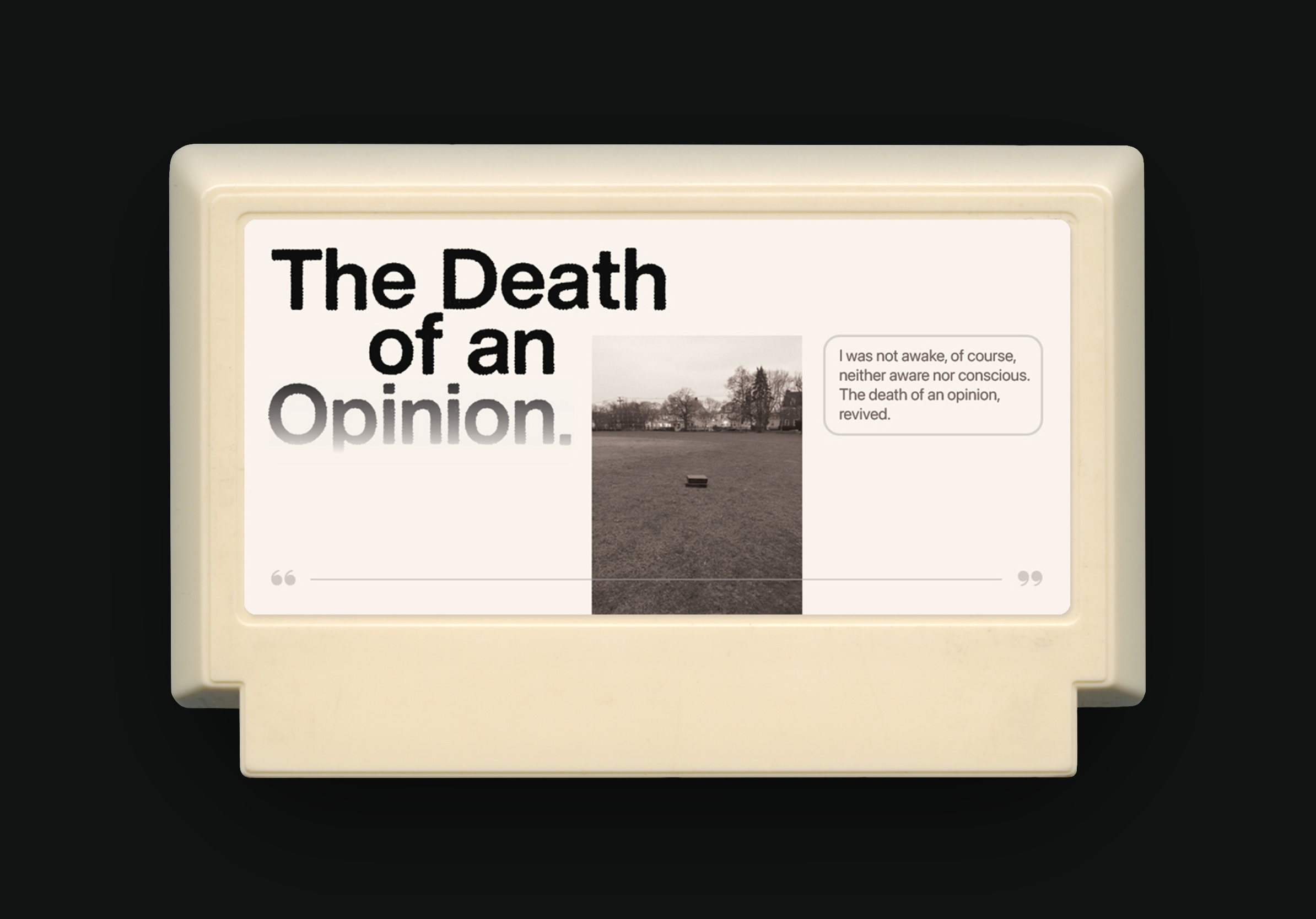famicase entry no.127 black bg